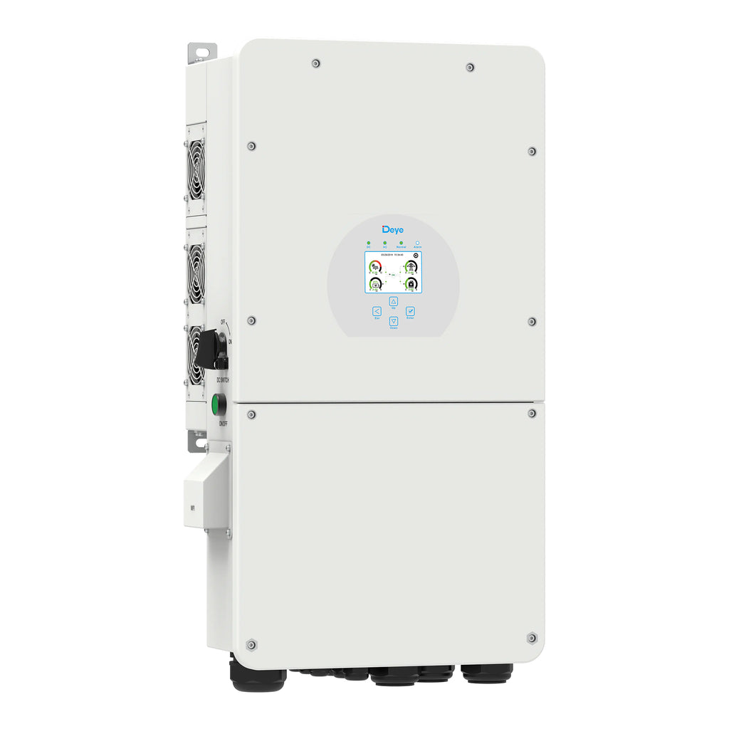 Deye SUN-7.6/8K-SG02LP2-US-AM2-P / SUN-10/12K-SG02LP2-US-AM3-P | Inversor Híbrido Split Phase 120/240V (208V) 7.6–12kW 2–3MPPT