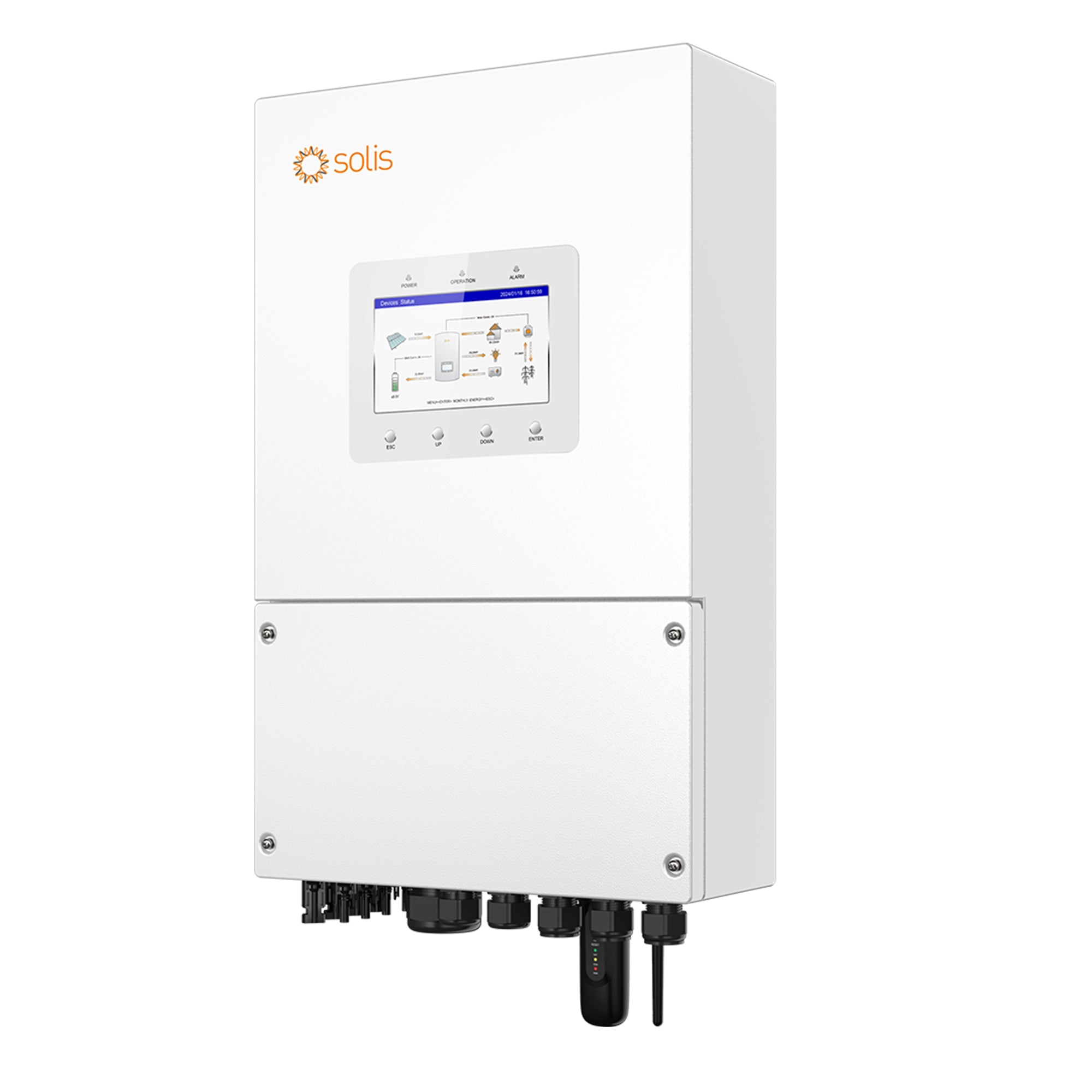 Solis S6-EH2P(5–8)K02-SV-YD-L | Inversor Híbrido Split-Phase Baja Tensión 127/220V o 120/240V 5–8kW <10ms 2MPPT