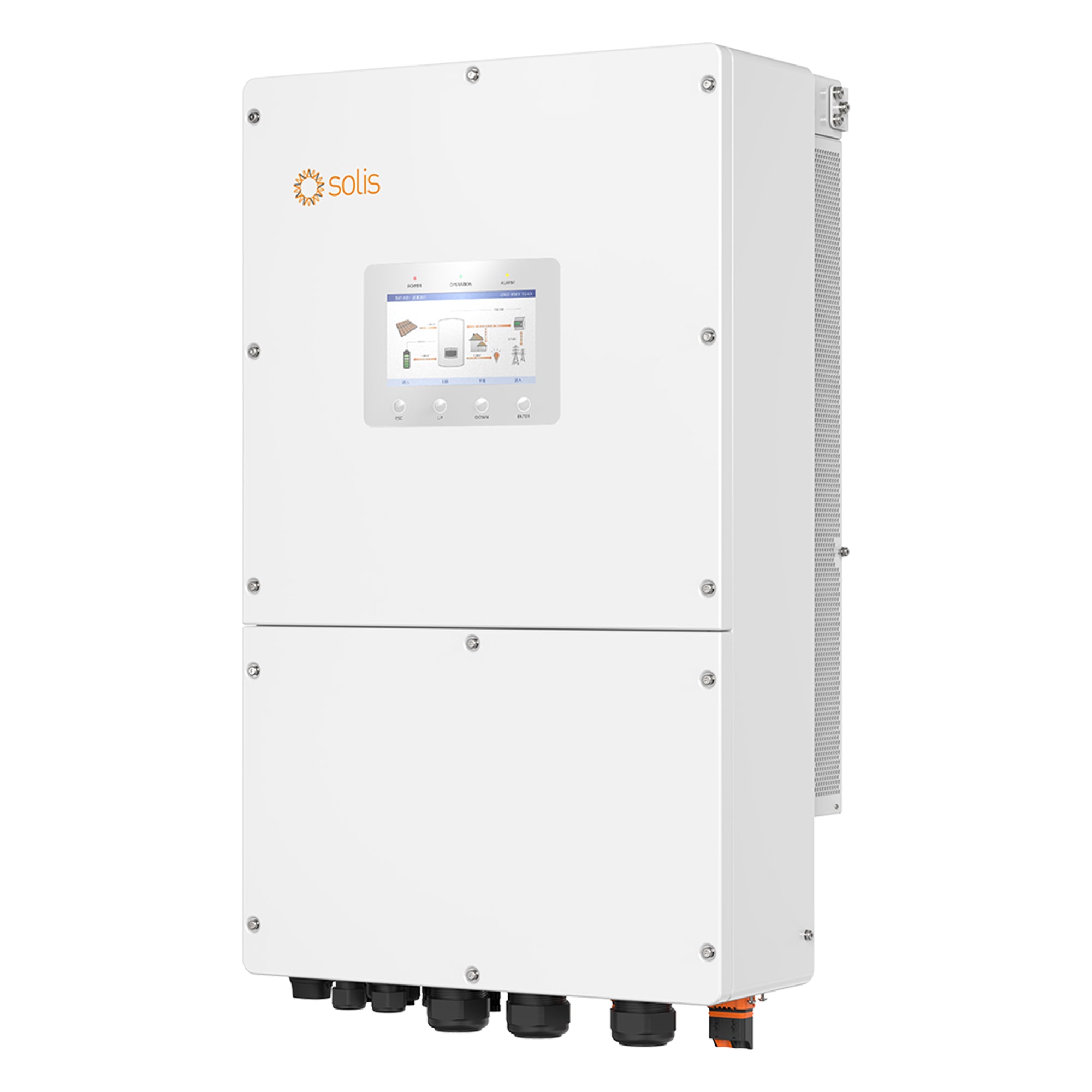 Solis S6-EH3P30K-H-LV | Inversor de Almacenamiento Trifásico Alta Tensión 30kW 3MPPT 150–800V <10ms IP66